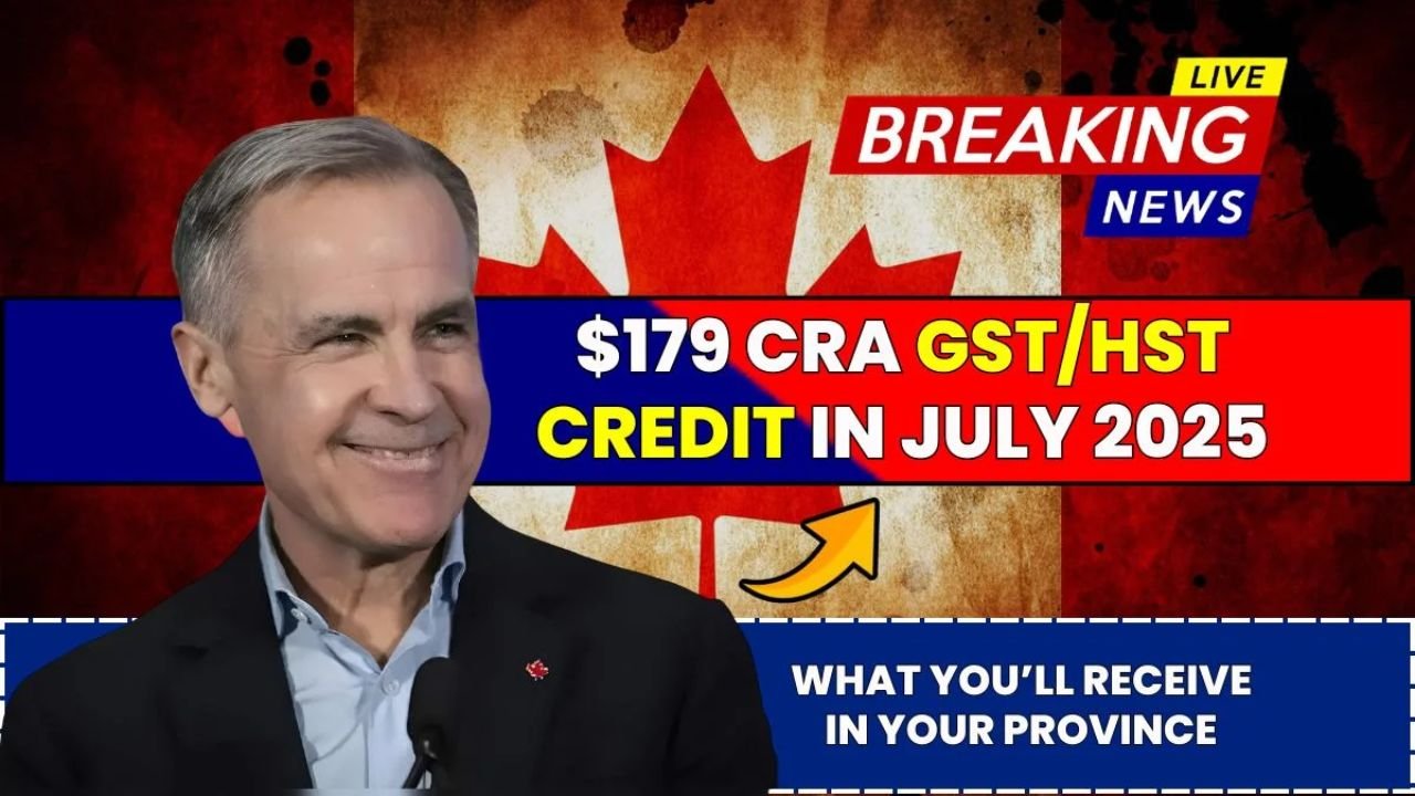 $179 CRA GST/HST Credit in July 2025